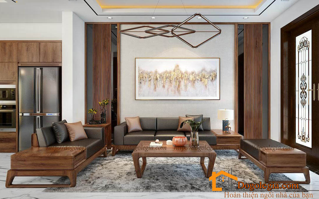 Sở hữu ngay mẫu sofa gỗ hiện đại cho phòng khách bạn đẳng cấp SG241