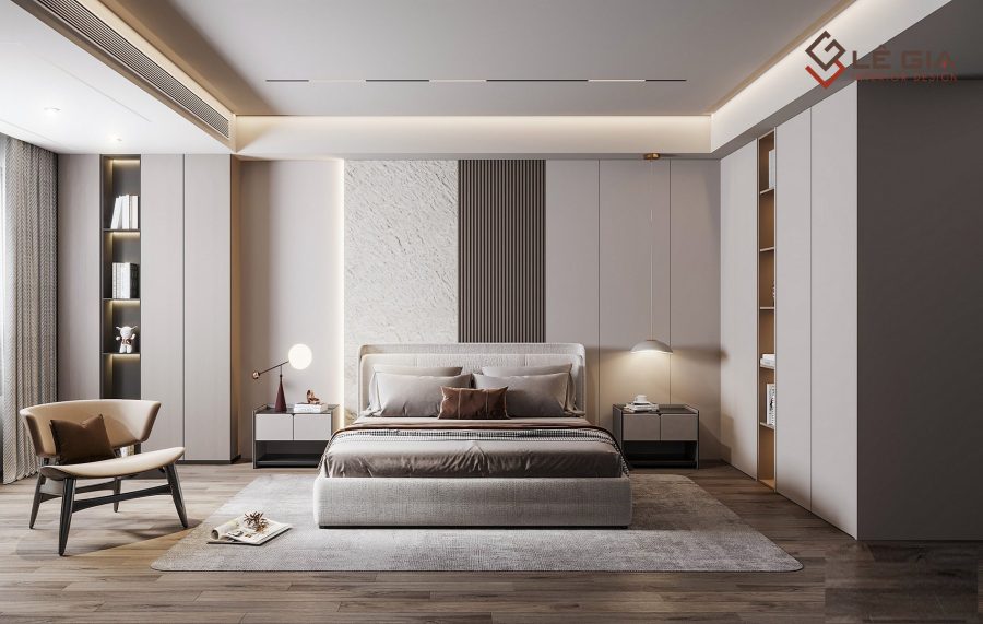 Combo giường tủ phòng ngủ đẹp gỗ công nghiệp LG-BPN653
