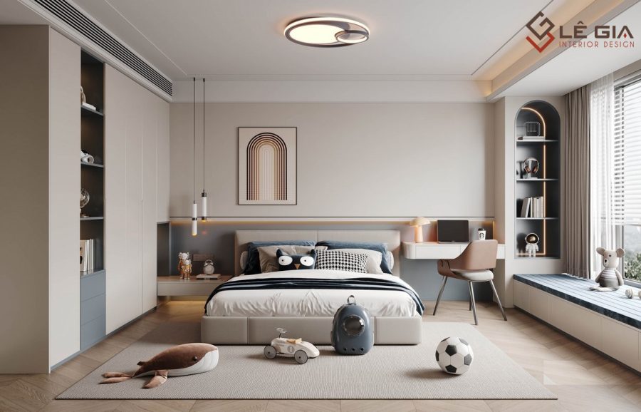 Nội thất phòng ngủ trẻ em đẹp gỗ công nghiệp LG-PTE279