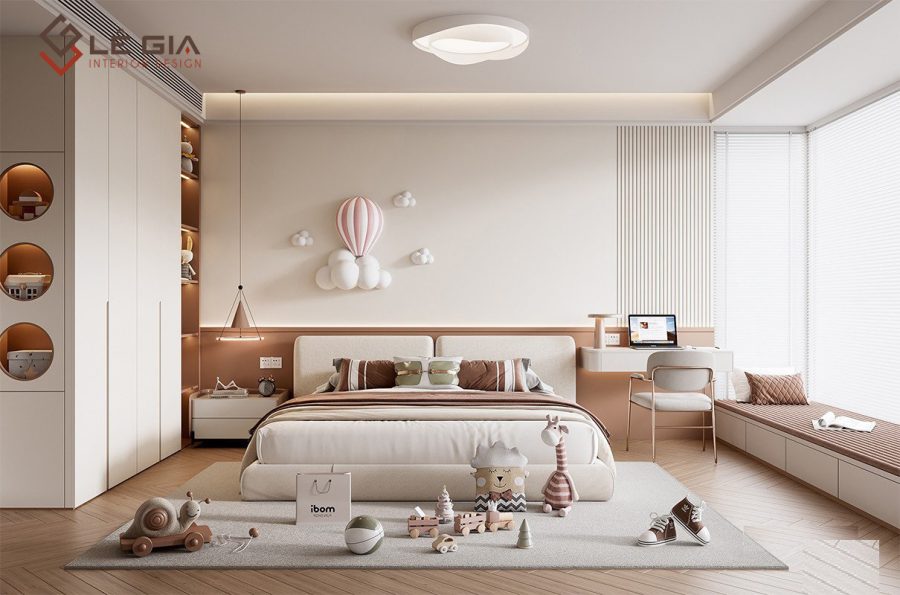 Bộ giường tủ trẻ em phong cách ấn tượng LG-PTE290