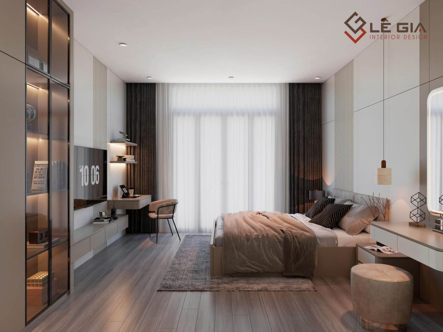 Thiết kế nội thất phòng ngủ hiện đại đẳng cấp LG-BPN666