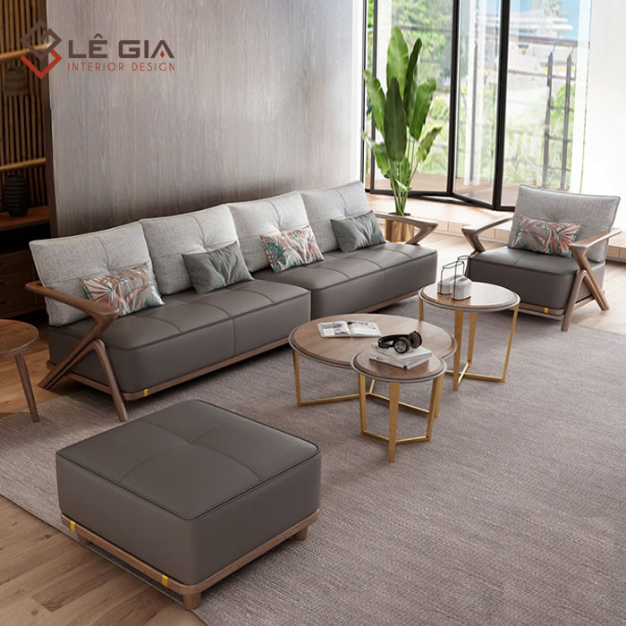 bộ sofa gỗ hiện đại, sofa gỗ sồi cho phòng khách, bàn ghế sofa gỗ cho phòng khách chung cư nhà phố đẹp lg-sg236-rời (1)
