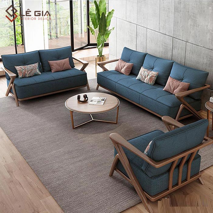 Alternative view of Mẫu sofa gỗ đẹp hiện đại LG-SG236 (1-2-3-NỈ)