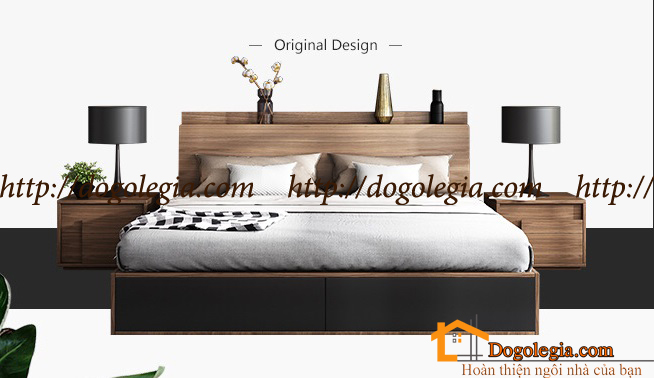 thiết kế mẫu giường ngủ đẹp, mẫu giường gỗ đẹp hiện đại, giường ngủ gỗ công nghiệp cao cấp lg-gn227 (3)