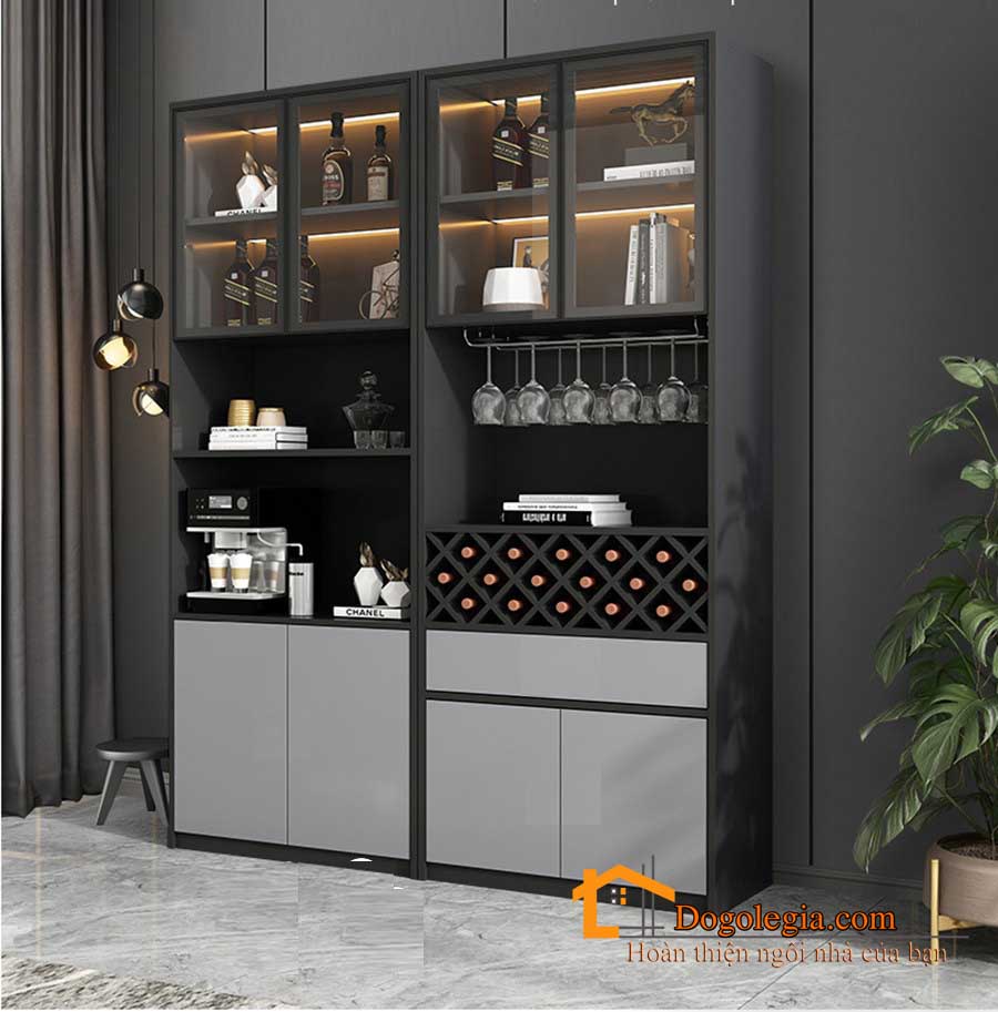 mẫu tủ rượu gỗ công nghiệp, tủ rượu cánh kính hiện đại cao cấp ấn tượng cho phòng khách lg-tr016 (1)