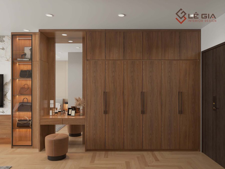 Mẫu tủ quần áo gỗ công nghiệp LG-TQA279