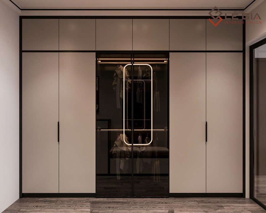 Mẫu tủ quần áo gỗ công nghiệp LG-TQA285