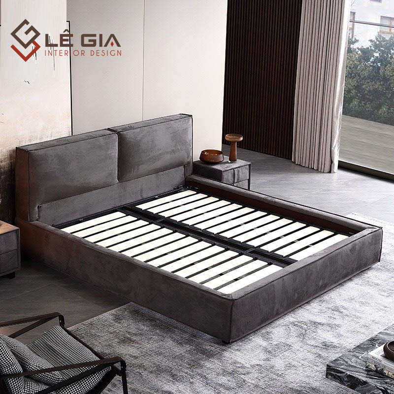 giường ngủ bọc nỉ, giường bọc nỉ nhung, giường nỉ, giường bọc nỉ lg-gn451 (3)