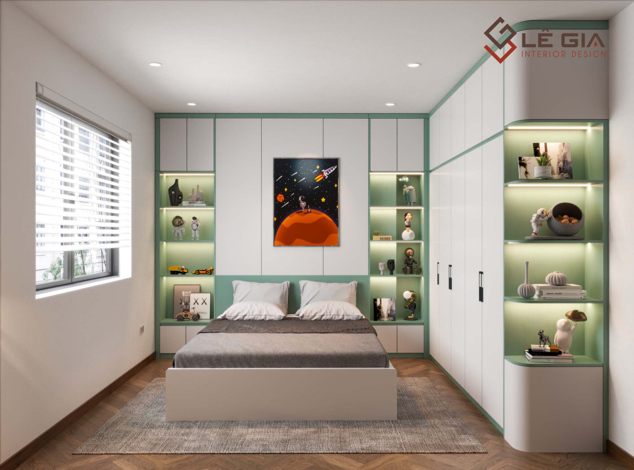 thiết kế nội thất phòng ngủ bé trai đẹp (3)