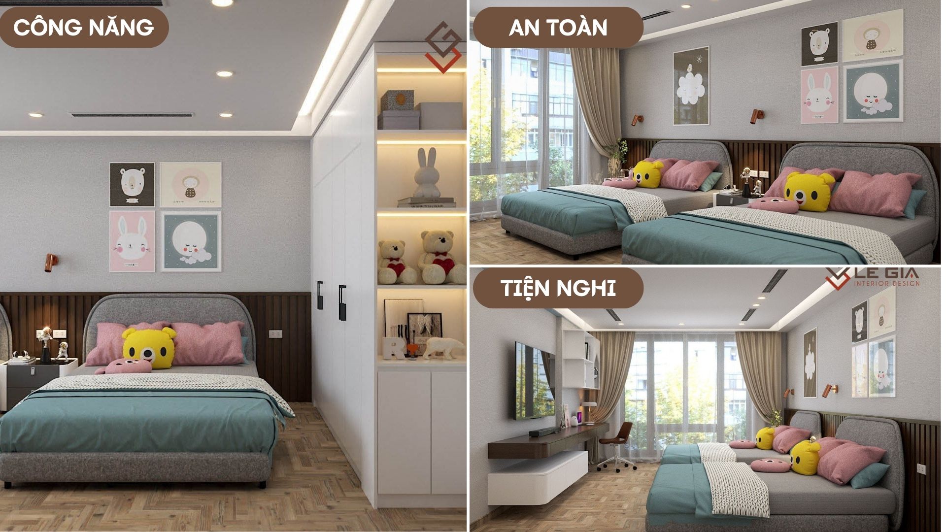 thiết kế nội thất nhà ống hiện đại diện tích 50, 60, 70m2 bài 20-5