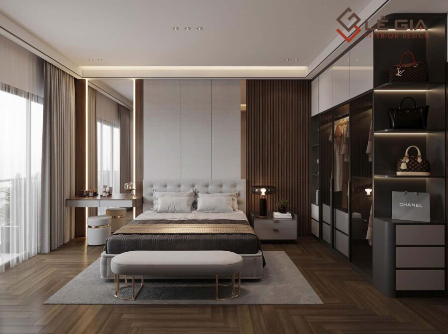 Nội thất phòng cưới đẹp gỗ công nghiệp LG-BPN618