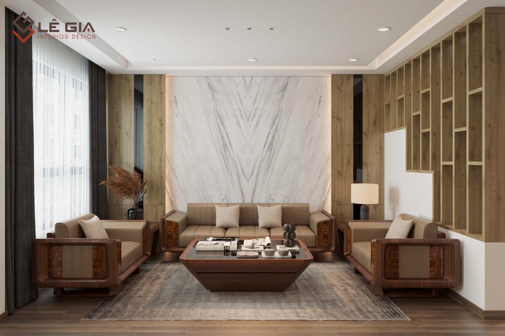 Sofa gỗ cao cấp gỗ tự nhiên hiện đại LG-SG246