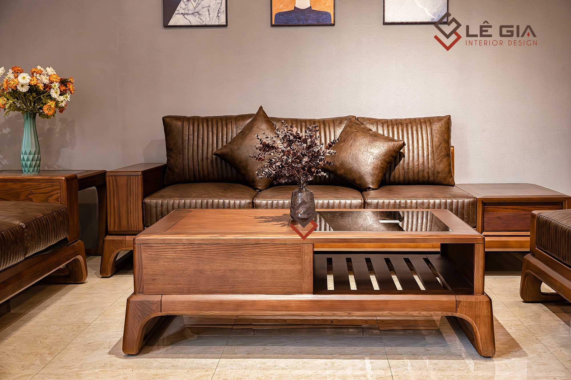sofa gỗ đẹp nét tại Lê Gia - 3