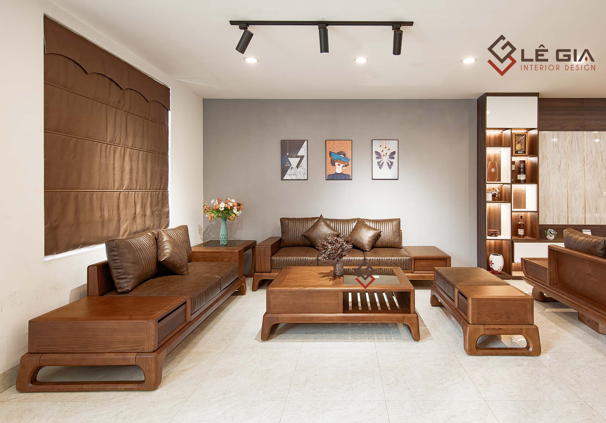 sofa gỗ đẹp nét tại Lê Gia - 2