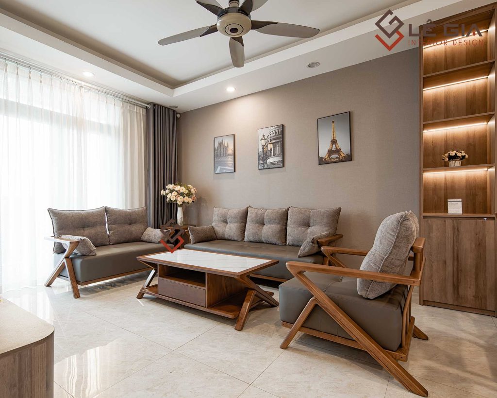 Sofa gỗ tự nhiên hiện đại cao cấp LG-SG236