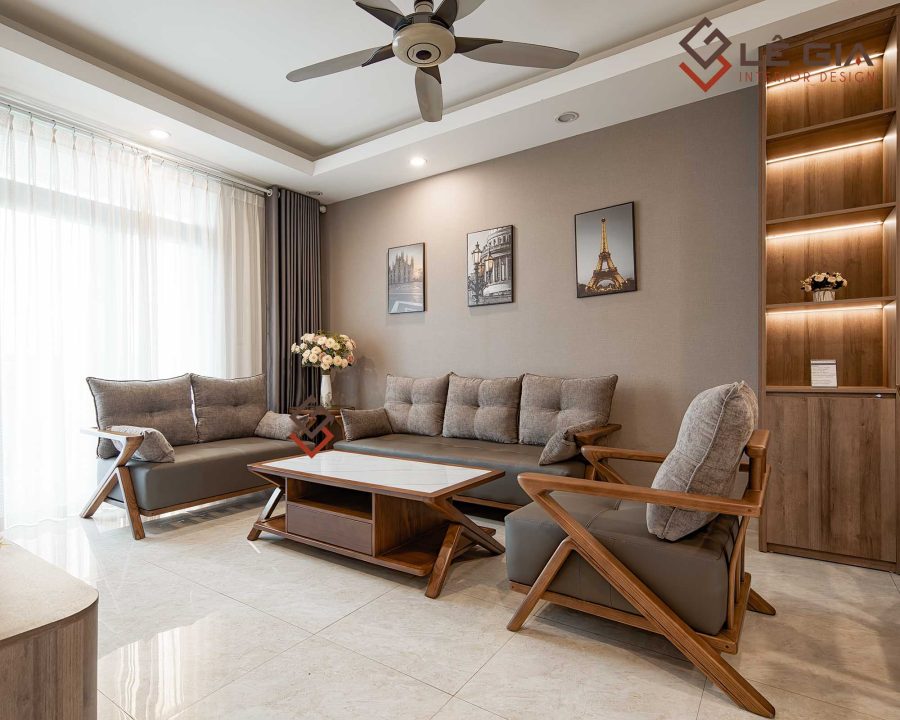 Alternative view of Sofa gỗ tự nhiên hiện đại cao cấp LG-SG236