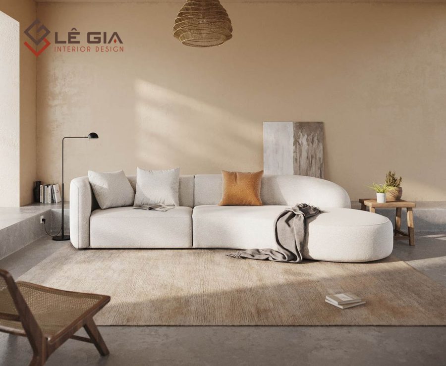 Sofa nỉ hiện đại cao cấp cho phòng khách LG-SF417