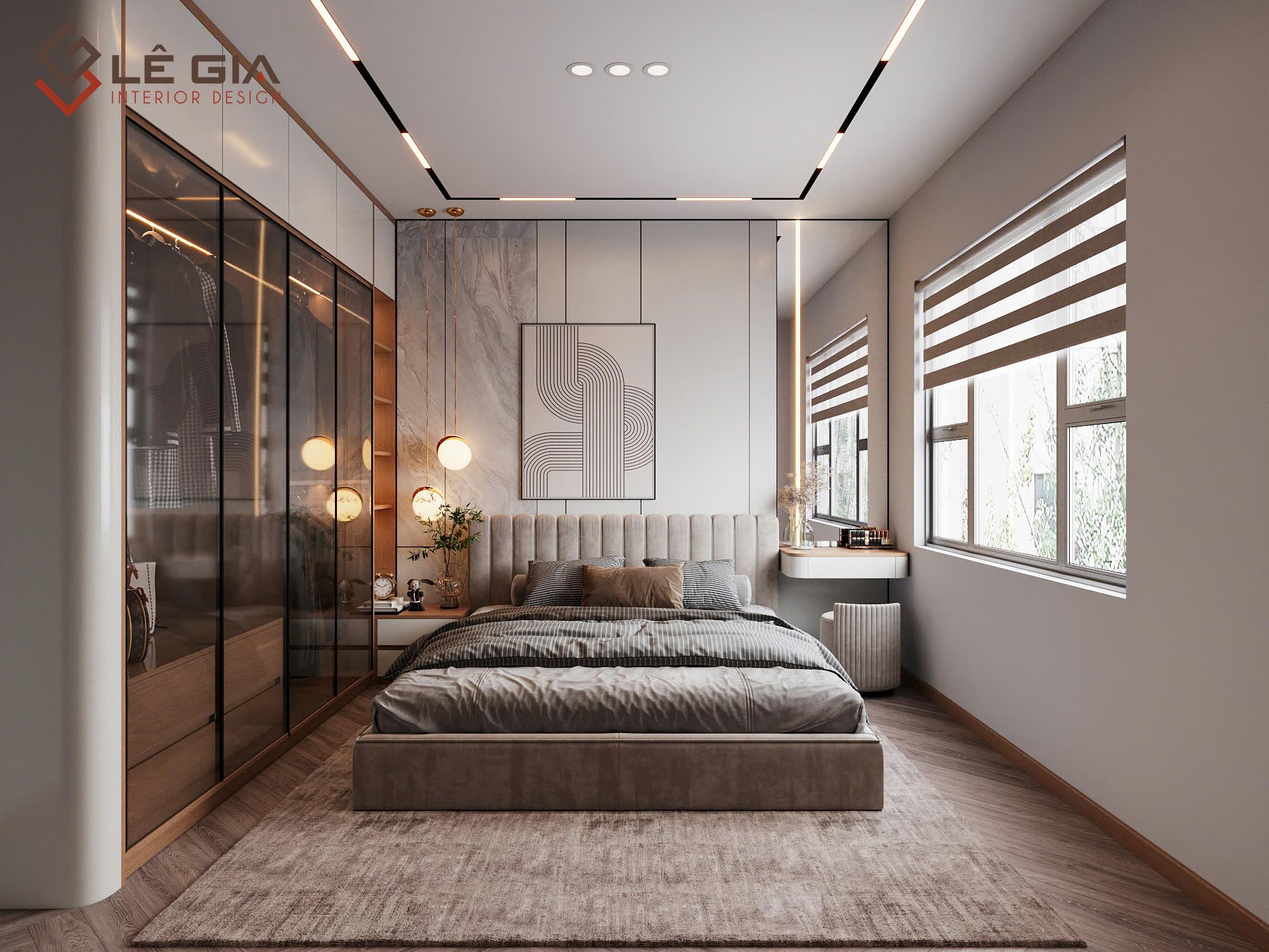 Thiết kế nội thất phòng ngủ hiện đại đẳng cấp LG-BPN645-1