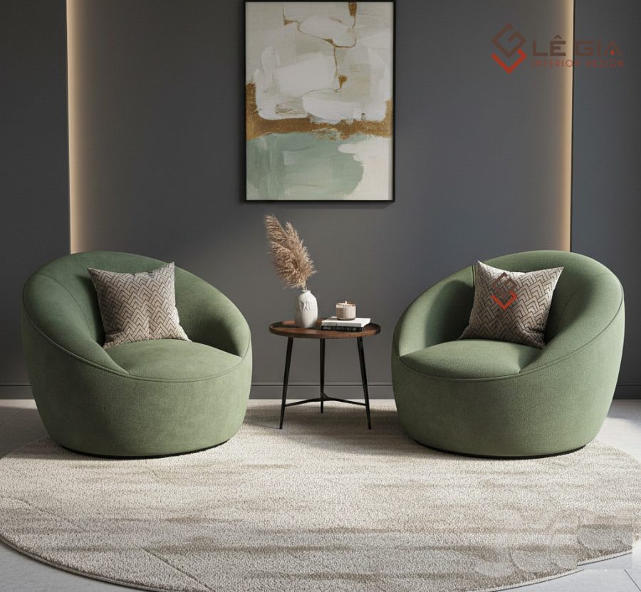 Alternative view of Ghế armchair phòng khách cao cấp ấn tượng LG-AC004