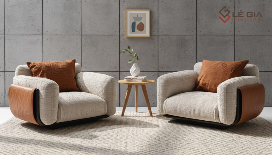 Ghế armchair thiết kế hiện đại đẹp chuẩn Hàn Quốc LG-AC010