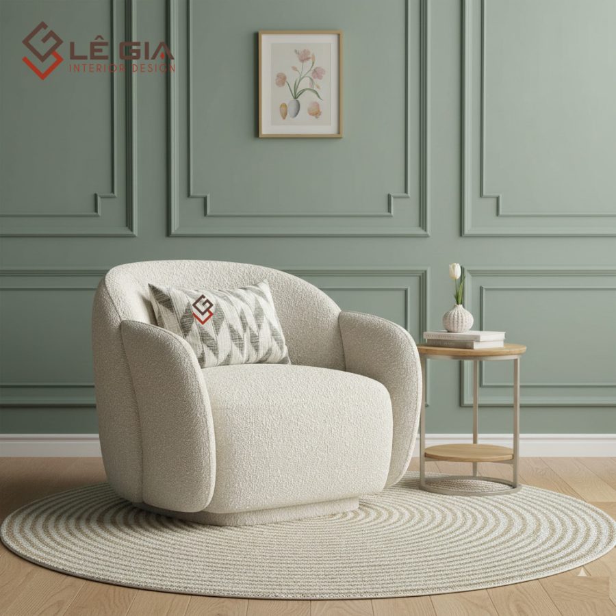 Ghế armchair hiện đại đẹp tinh tế thanh lịch LG-AC011