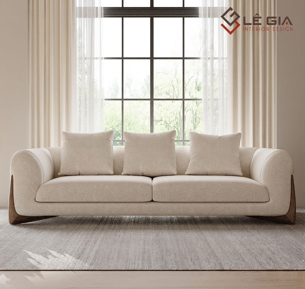 mẫu sofa nỉ phong cách hàn quốc - 2