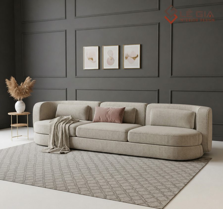 Alternative view of Sofa nỉ đẹp - Sofa nỉ cao cấp tinh tế LG-SF454