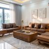 Sofa gỗ phòng khách đẹp độc đáo LG-SG245